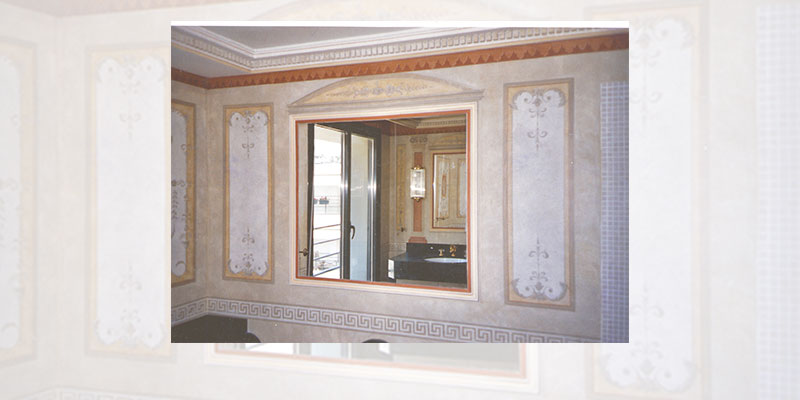 Ornemenations, salle de bain pompéeienne