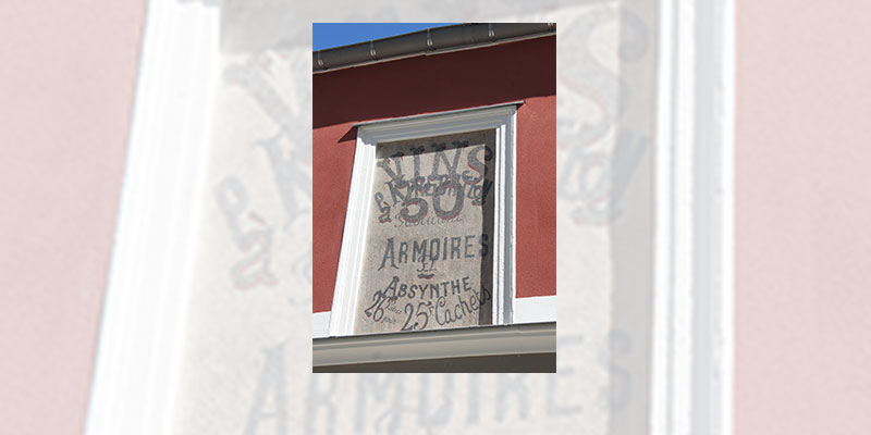 Publicité peinte après restauration, Paris