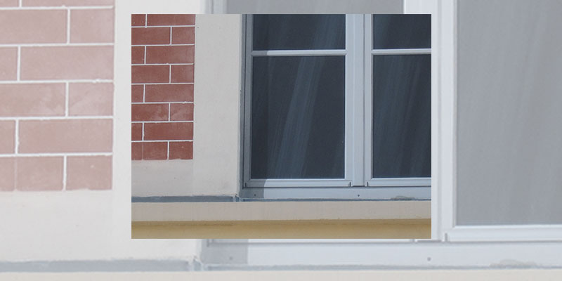 Fenêtres en trompe l'oeil, détail, Versailles