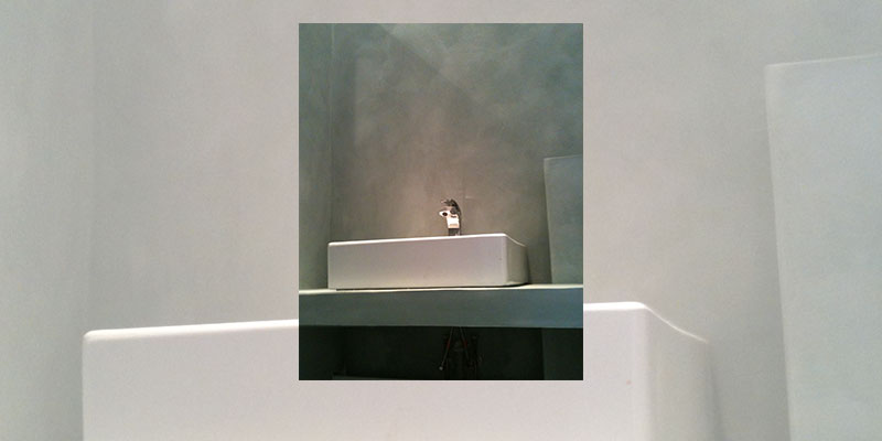 Salle de bain, béton ciré